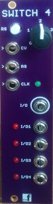 Eurorack Module Voltage Controlled & Sequential Switch from PMFoundations