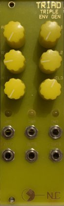 Eurorack Module Triad (1st run w. Yellow panel) from Nonlinearcircuits