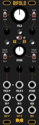 Eurorack Module Dusty Clouds - Bifold Matte Black / Gold panel from Other/unknown