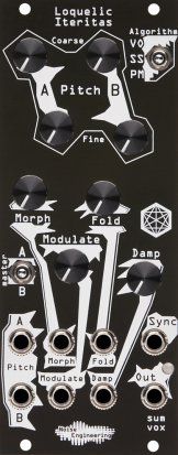 Eurorack Module Loquelic Iteritas (Black with Hardware) from Noise Engineering