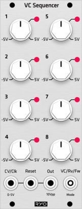 Eurorack Module RYO VC Sequencer (Grayscale panel) from Grayscale