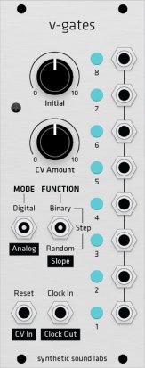 Eurorack Module V-Gates (Grayscale panel) from Grayscale