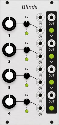 Eurorack Module Mutable Instruments Blinds (Grayscale panel) from Grayscale