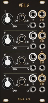 Eurorack Module Veils Black & Gold Panel from Other/unknown