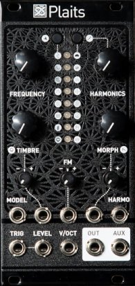 Eurorack Module Momo Modular Mutable Instruments Plaits Eurorack Synth Oscillator Clone Module (Black Magpie Textured) from Other/unknown
