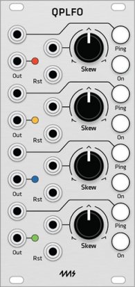 Eurorack Module 4ms QPLFO (Grayscale panel) from Grayscale