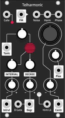 Eurorack Module Telharmonic (Grayscale black panel) from Grayscale
