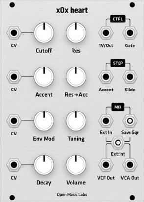 Eurorack Module x0x Heart (Grayscale panel) from Grayscale