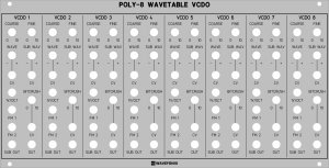 Eurorack Module Poly-8 Wavetable VCDO from Wavefonix