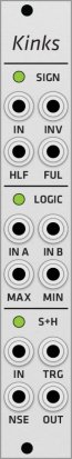 Eurorack Module Mutable Instruments Kinks (Grayscale panel) from Grayscale