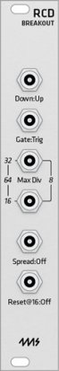 Eurorack Module 4ms RCD Breakout (Grayscale panel) from Grayscale