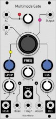 Make Noise MMG Multimode Gate (Grayscale panel)