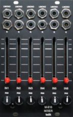 M-616 6ch stereo slider mixer expansion (both panels)