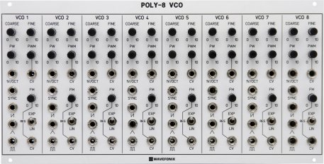 Poly-8 Voltage-Controlled Oscillator (VCO)