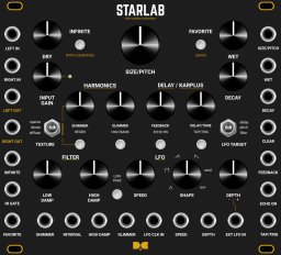 Dusty Clouds - STARLAB Matte Black / Gold panel