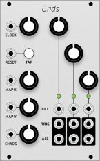 Mutable Instruments Grids (Grayscale panel)