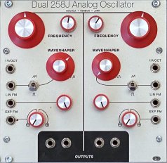 258J Dual Oscillator - red knobs
