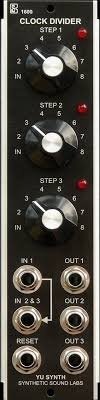 MU Module YuSynth Triple Clock Divider - Model 1600 from Synthetic Sound Labs