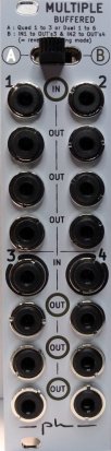 Eurorack Module Buffered multiple 1 to 3 (x4 ... and more!) from ph modular
