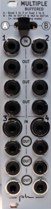 Eurorack Module Buffered multiple 1 to 3 (x4 ... and more!) W from ph modular