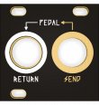 Other/unknown Pedal I/O Jacks 1U Black &amp; Gold Panel