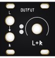 Other/unknown Stereo Line Out 1U Black & Gold Panel