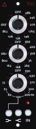 500 Series Module E27 w/black knobs from Avedis Audio