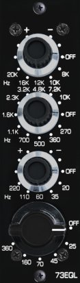 500 Series Module 73EQL w/black panel & knobs from BAE