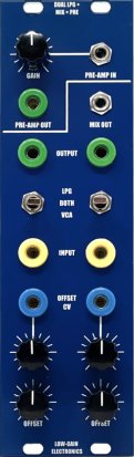 Serge Module DUAL LPG + MIXER + PRE-AMP from Low-Gain Electronics