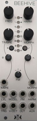 Eurorack Module Beehive (Micro Plaits) Natural (updated Knobs) from Michigan Synth Works