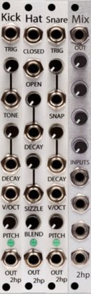 Eurorack Module 2HP Drum Section from Other/unknown