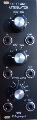 Eurorack Module 991 Filters from Fitzgreyve Synthesis