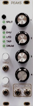 Eurorack Module Peaks (White / Gold Panel) from After Later Audio
