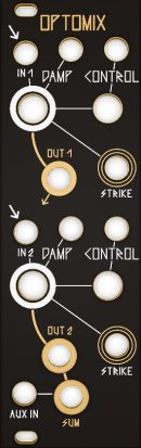 Eurorack Module Optomix Black & Gold Panel from Other/unknown