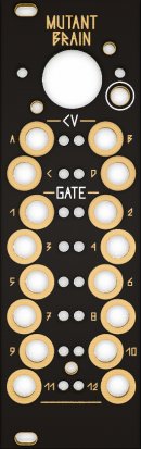 Eurorack Module Mutant Brain Black & Gold Panel from Other/unknown