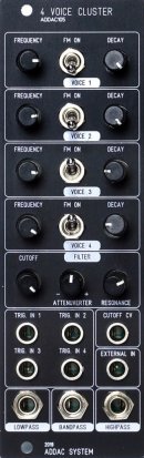 Eurorack Module ADDAC105 4 Voice Cluster from ADDAC System