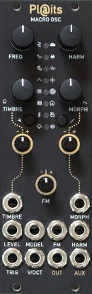 Eurorack Module PLAITS /// Macro OSC /// Black & Gold Panel from Other/unknown