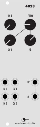 Eurorack Module Serious Filter from Nonlinearcircuits
