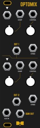 Eurorack Module Dusty Clouds - OPTOMIX Matte Black / Gold panel from Other/unknown