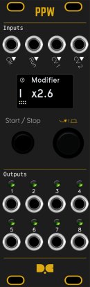Eurorack Module Dusty Clouds Pamela's PRO Workout (PPW) Makeover kit - Matte Black / Gold from Other/unknown