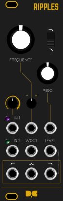 Eurorack Module Dusty Clouds - RIPPLES [2020] Matte Black / Gold panel from Other/unknown
