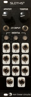 Eurorack Module Triple Sloths V2 - Magpie Black Panel from Nonlinearcircuits