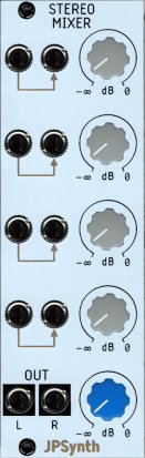 Eurorack Module STEREO MIXER from JPSynth
