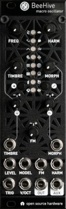 Eurorack Module Beehive (uPlaits) Magpie Textured Panel from Other/unknown