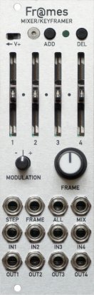 Eurorack Module Fr@mes / 8hp uFrames with slider / Silver Panel from Other/unknown