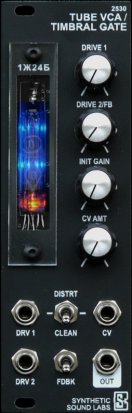Eurorack Module Tube VCA / Timbral Gate – Model 2530 from Synthetic Sound Labs