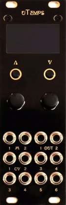 Eurorack Module uTemps (mini Temps Utile) Black&Gold from Neutron Sound