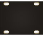 Other/unknown 10HP 1U Black &amp; Gold Blind Panel