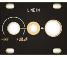 Other/unknown Line In 1U Black &amp; Gold Panel