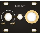 Other/unknown Line Out 1U Black &amp; Gold Panel